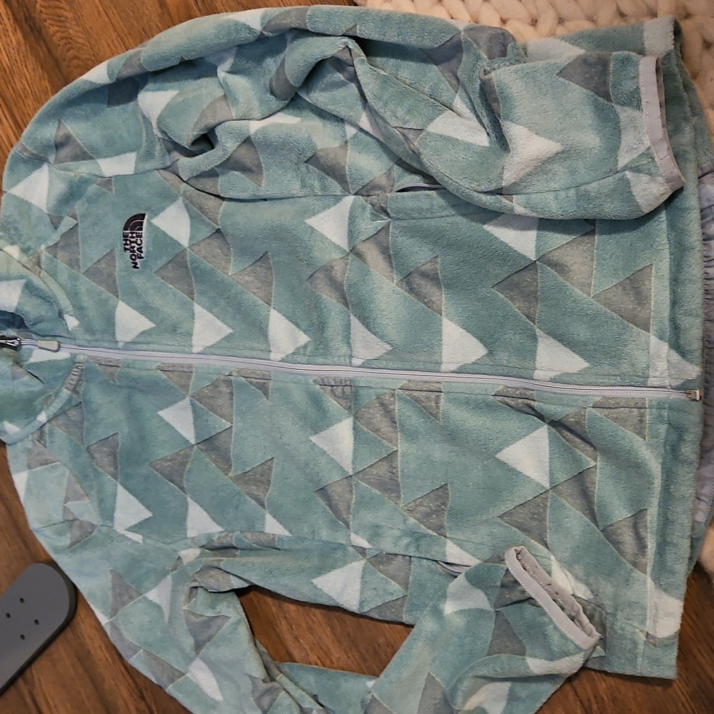 Northface fleece womens small green unique fleece